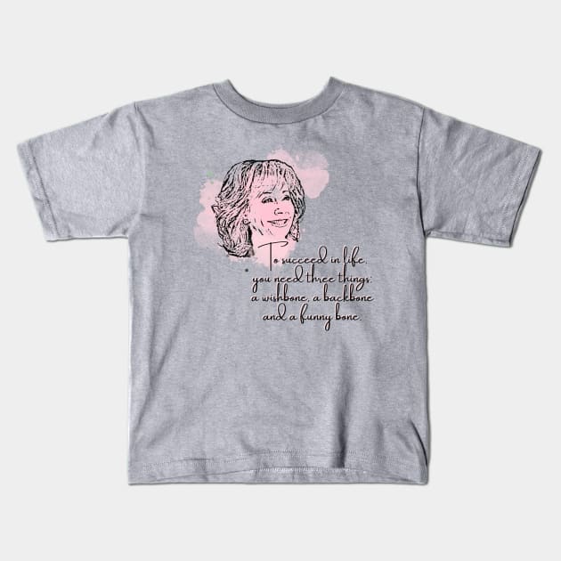 wise words of reba Kids T-Shirt by Chessfluencer